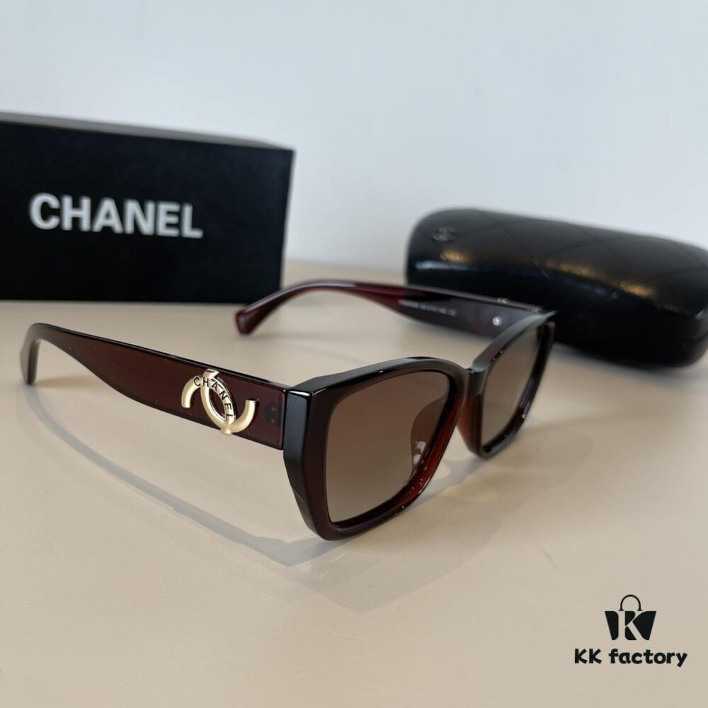 Chanel Fashion Sunglasses, Stylish European-American Design Oversized Sun Glasses that Flatter Small Face