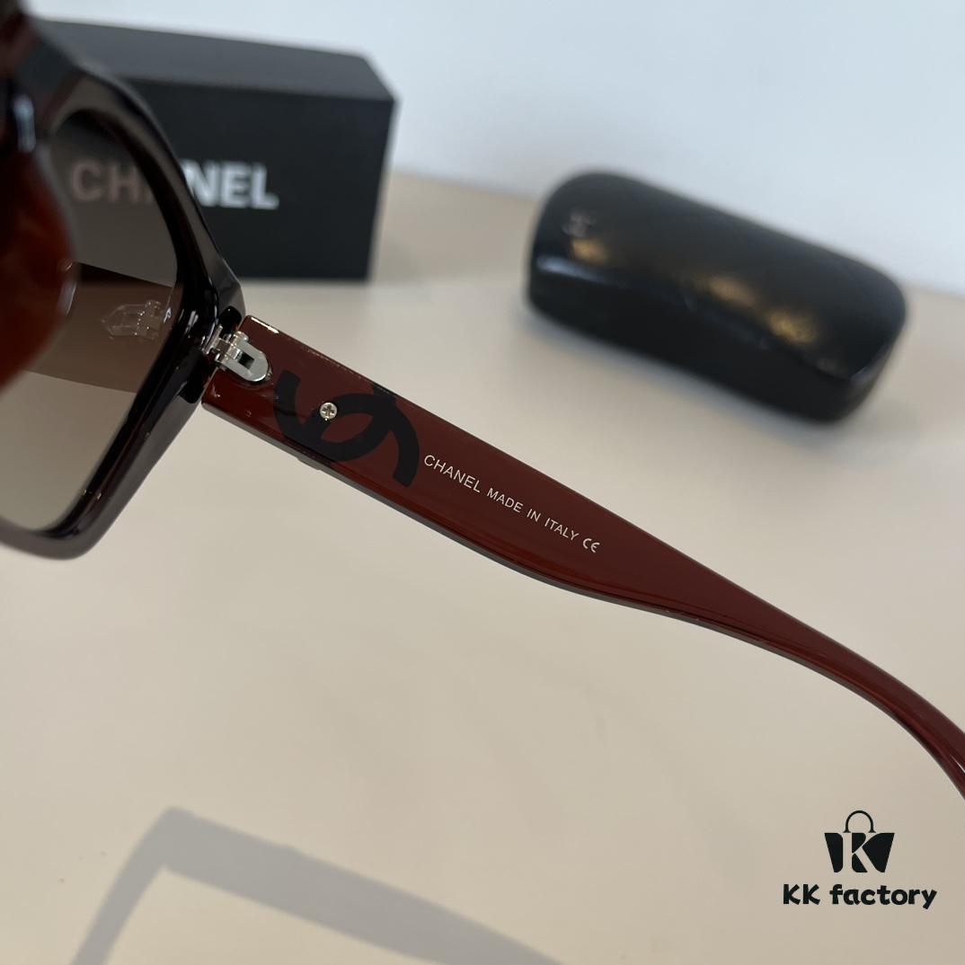 Chanel Fashion Sunglasses, Stylish European-American Design Oversized Sun Glasses that Flatter Small Face
