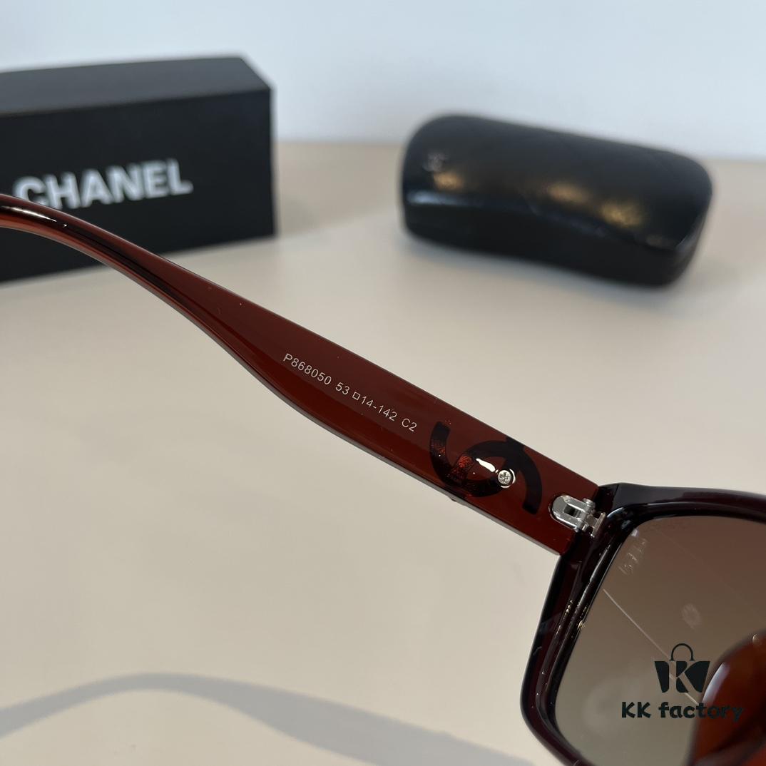 Chanel Fashion Sunglasses, Stylish European-American Design Oversized Sun Glasses that Flatter Small Face