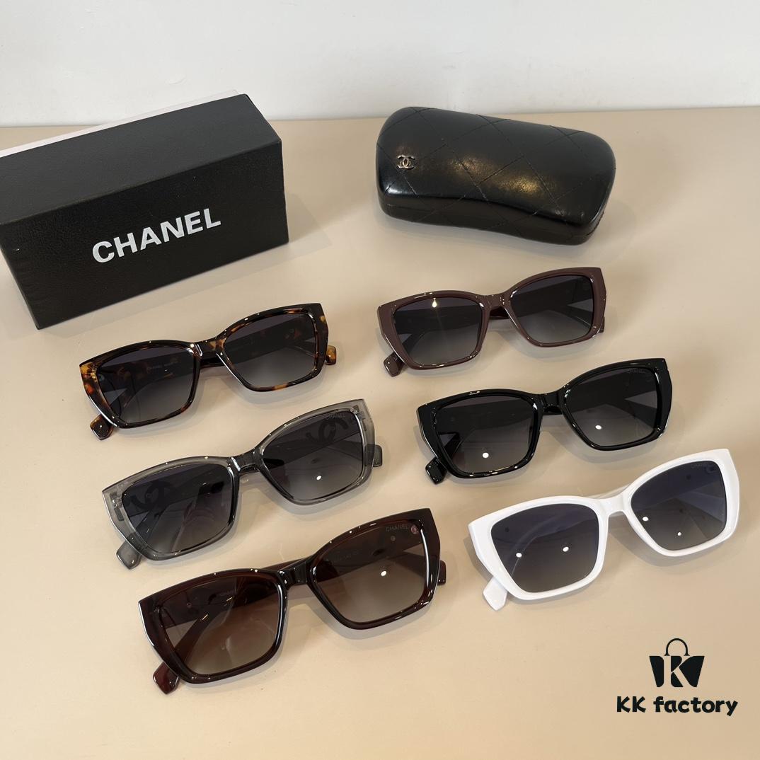 Chanel Fashion Sunglasses, Stylish European-American Design Oversized Sun Glasses that Flatter Small Face