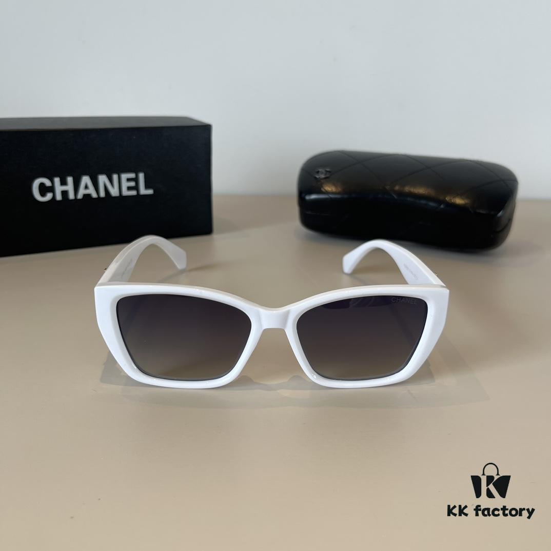 Chanel Sunglasses, Fashionable European and American Style Oversized Sun Protection Shades, Flattering Small-Face Look, Versatile UV-Protective Eyewear
