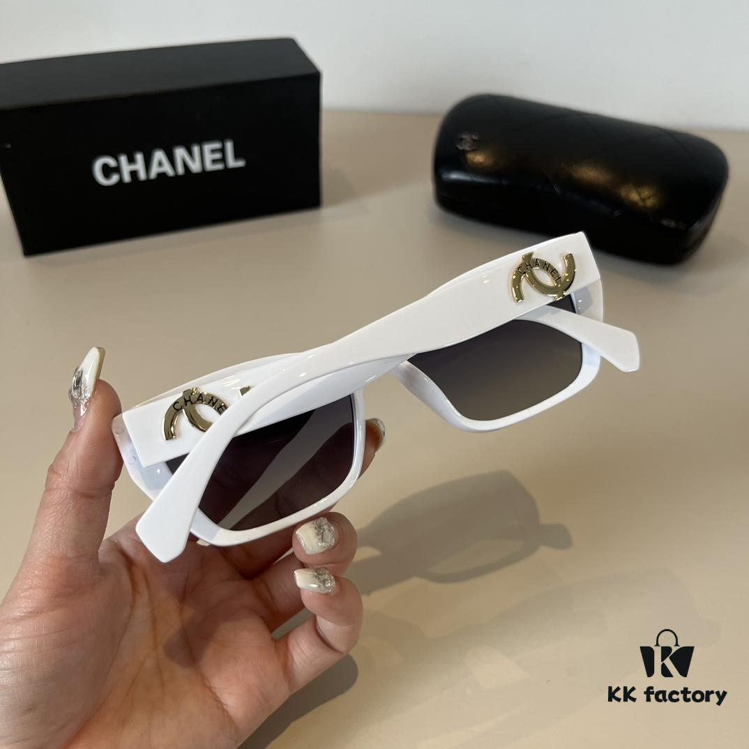 Chanel Sunglasses, Fashionable European and American Style Oversized Sun Protection Shades, Flattering Small-Face Look, Versatile UV-Protective Eyewear