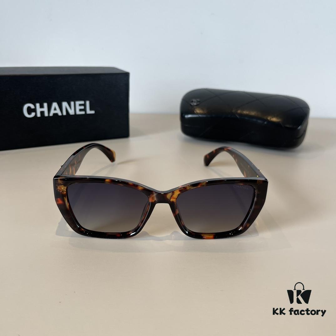 Chanel Sunglasses, Fashionable European and American Style Oversized Sunglasses, Slimming and Versatile Sun Protection Eyewear