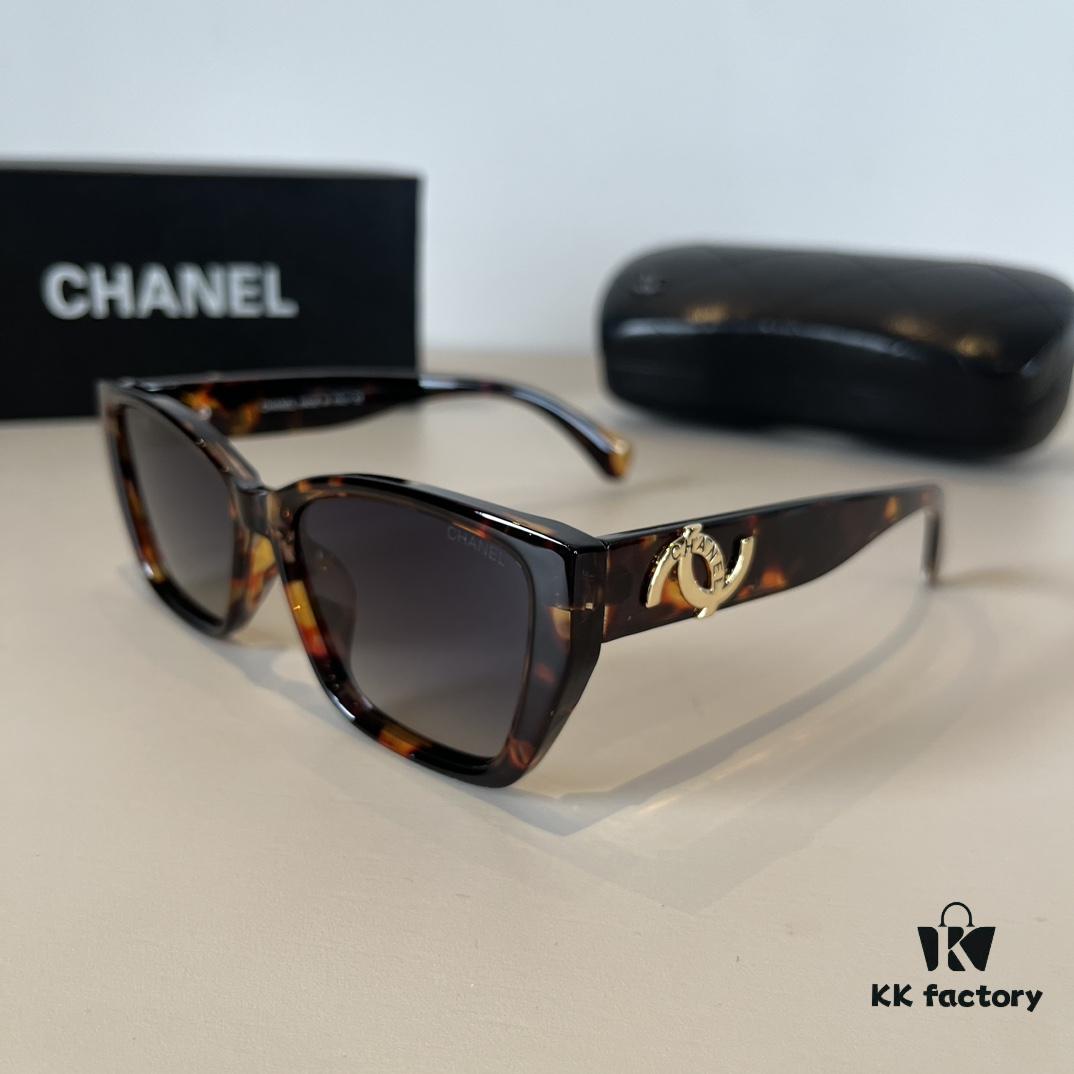 Chanel Sunglasses, Fashionable European and American Style Oversized Sunglasses, Slimming and Versatile Sun Protection Eyewear