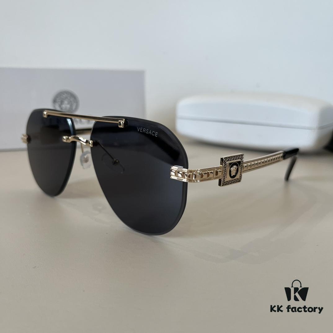 VERSACE Versace Fashion Sunglasses Unisex Polarized Sun Glasses, Stylish Eyewear for Men and Women, Face-Framing UV Protection Shades