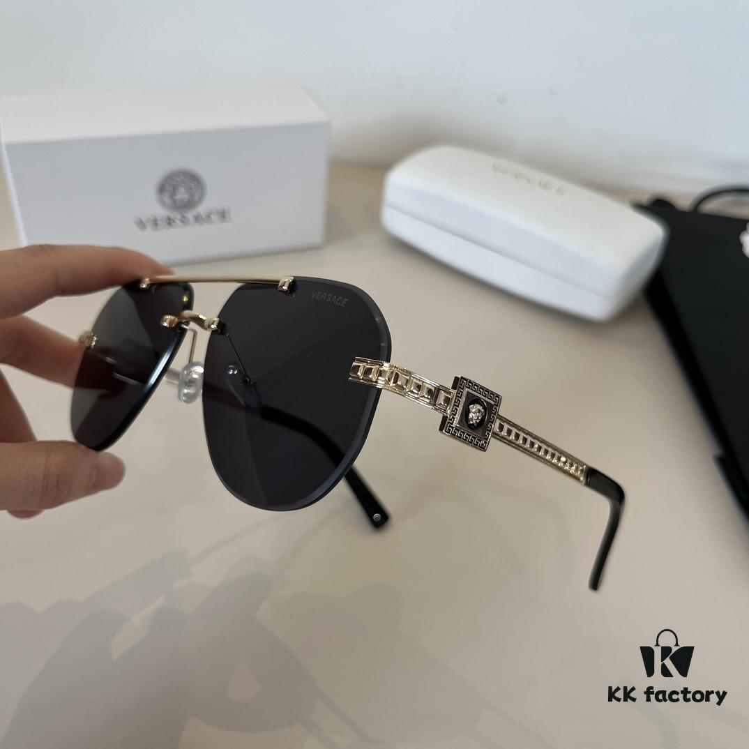 VERSACE Versace Fashion Sunglasses Unisex Polarized Sun Glasses, Stylish Eyewear for Men and Women, Face-Framing UV Protection Shades