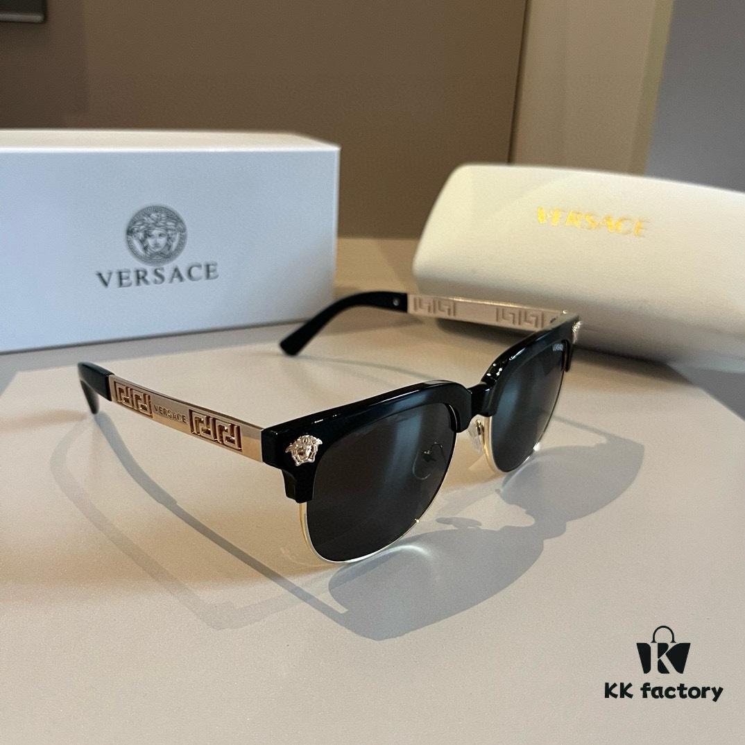 VERSACE New Arrival 🎉 Italian Design, Handcrafted Frame with Unique Temple Design, Unisex Stylish and Comfortable Sunglasses