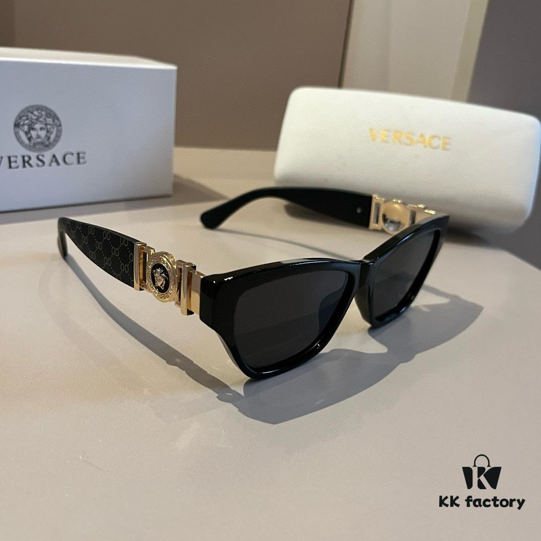 VERSACE New Arrival 🎉 Italian Design, Handcrafted Frames, Unique Temple Design, Stylish and Comfortable Unisex Sunglasses