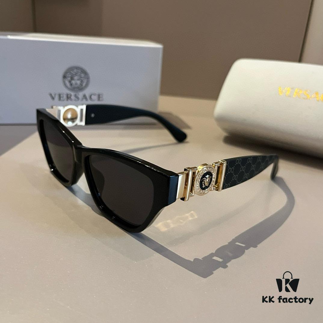 VERSACE New Arrival 🎉 Italian Design, Handcrafted Frames, Unique Temple Design, Stylish and Comfortable Unisex Sunglasses