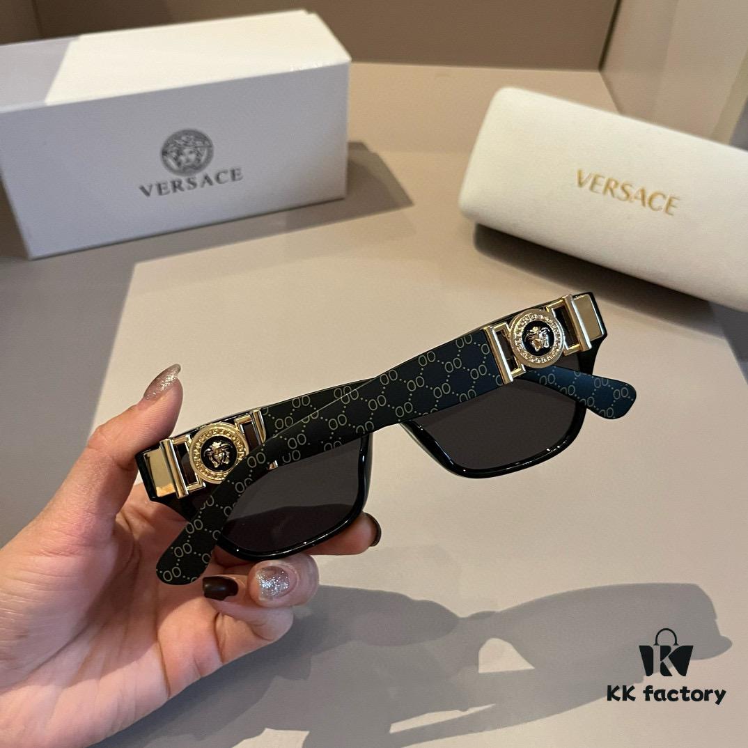 VERSACE New Arrival 🎉 Italian Design, Handcrafted Frames, Unique Temple Design, Stylish and Comfortable Unisex Sunglasses