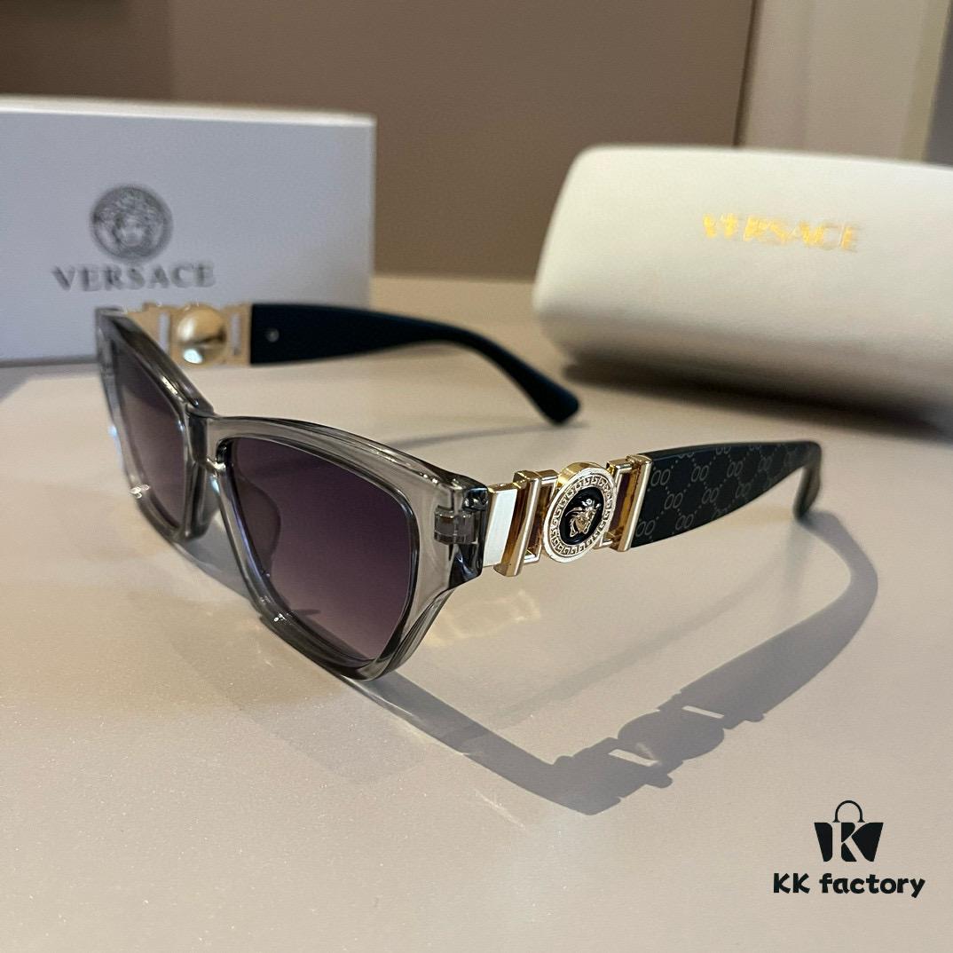 VERSACE New Arrival 🎉 Italian Design, Acetate Frame, Unique Temple Design, Simple and Elegant, Unisex Sunglasses