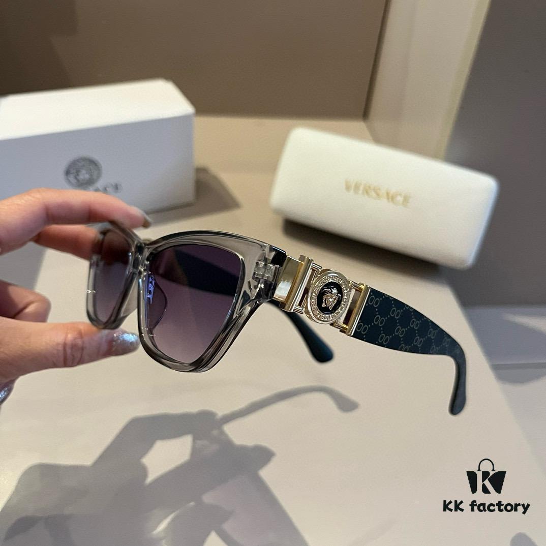 VERSACE New Arrival 🎉 Italian Design, Acetate Frame, Unique Temple Design, Simple and Elegant, Unisex Sunglasses