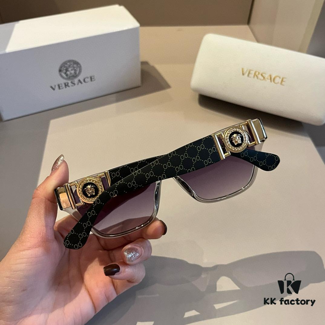 VERSACE New Arrival 🎉 Italian Design, Acetate Frame, Unique Temple Design, Simple and Elegant, Unisex Sunglasses