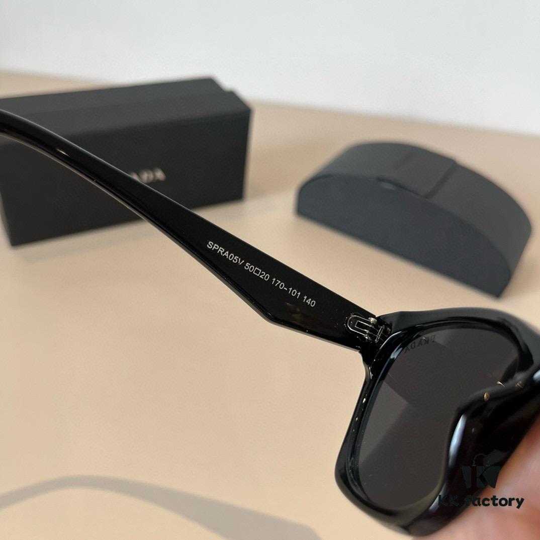 Prada Rada Cat-Eye Sunglasses, Trendy Rhombus Cat-Eye Design, Wide Fit for Cheekbone Coverage, Popular Among Celebrities and Instagram Influencers