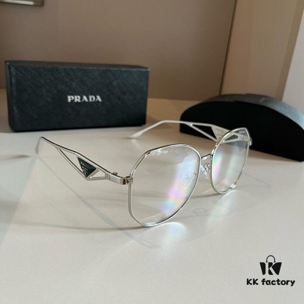 RADA Prada Sunglasses Pilot Double-Bridge Frog Eye Sunglasses with Triangle Logo, Unisex Sun Glasses🕶️