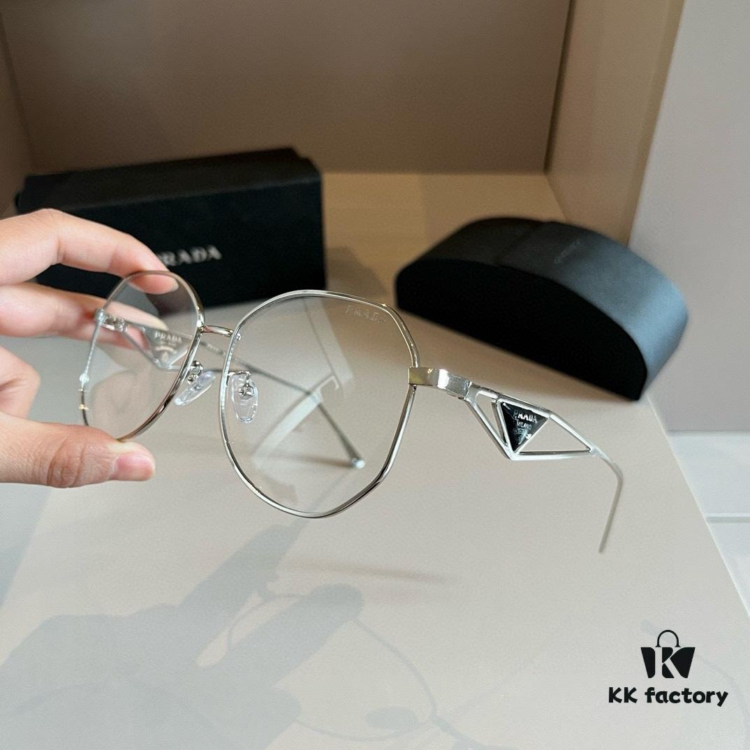 RADA Prada Sunglasses Pilot Double-Bridge Frog Eye Sunglasses with Triangle Logo, Unisex Sun Glasses🕶️