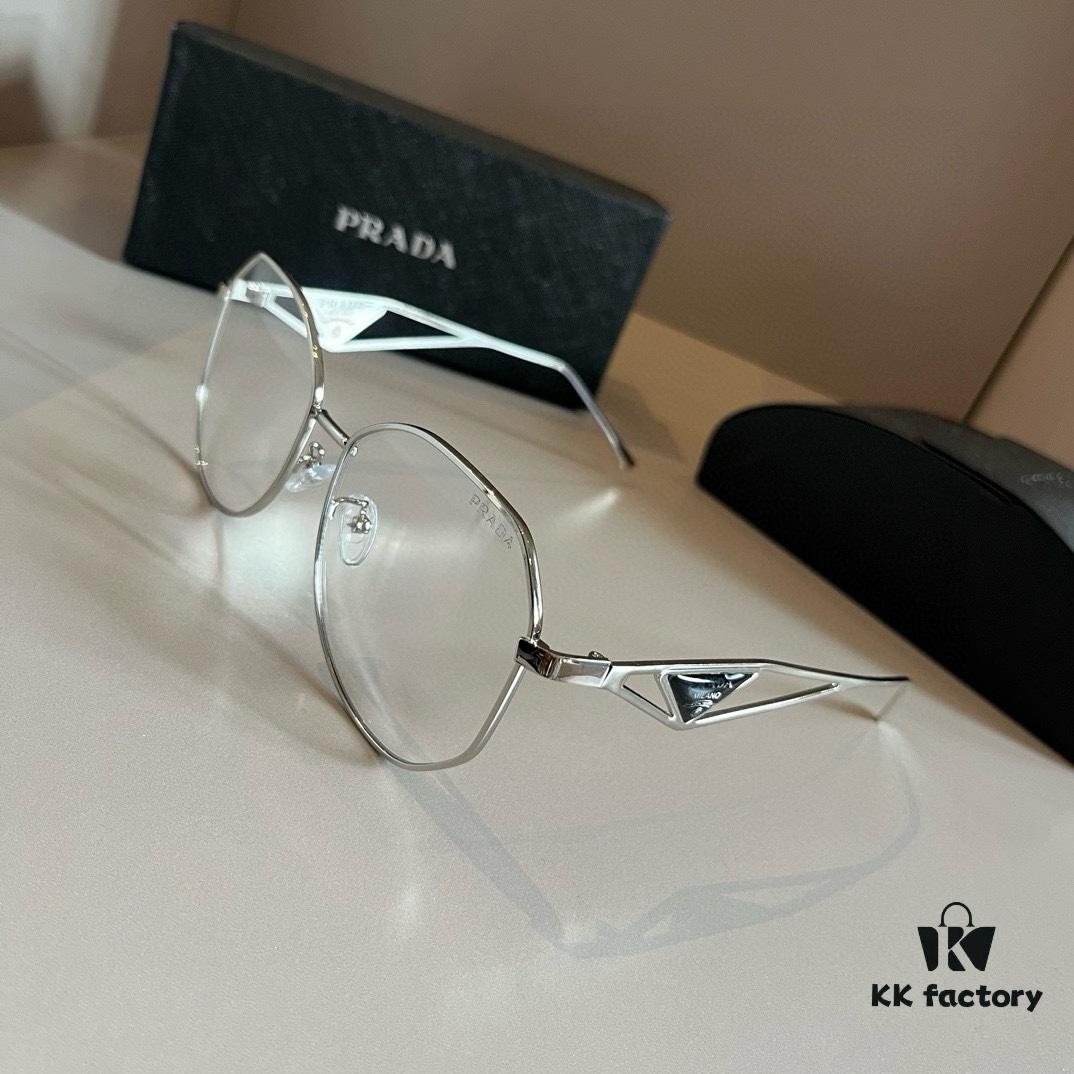 RADA Prada Sunglasses Pilot Double-Bridge Frog Eye Sunglasses with Triangle Logo, Unisex Sun Glasses🕶️
