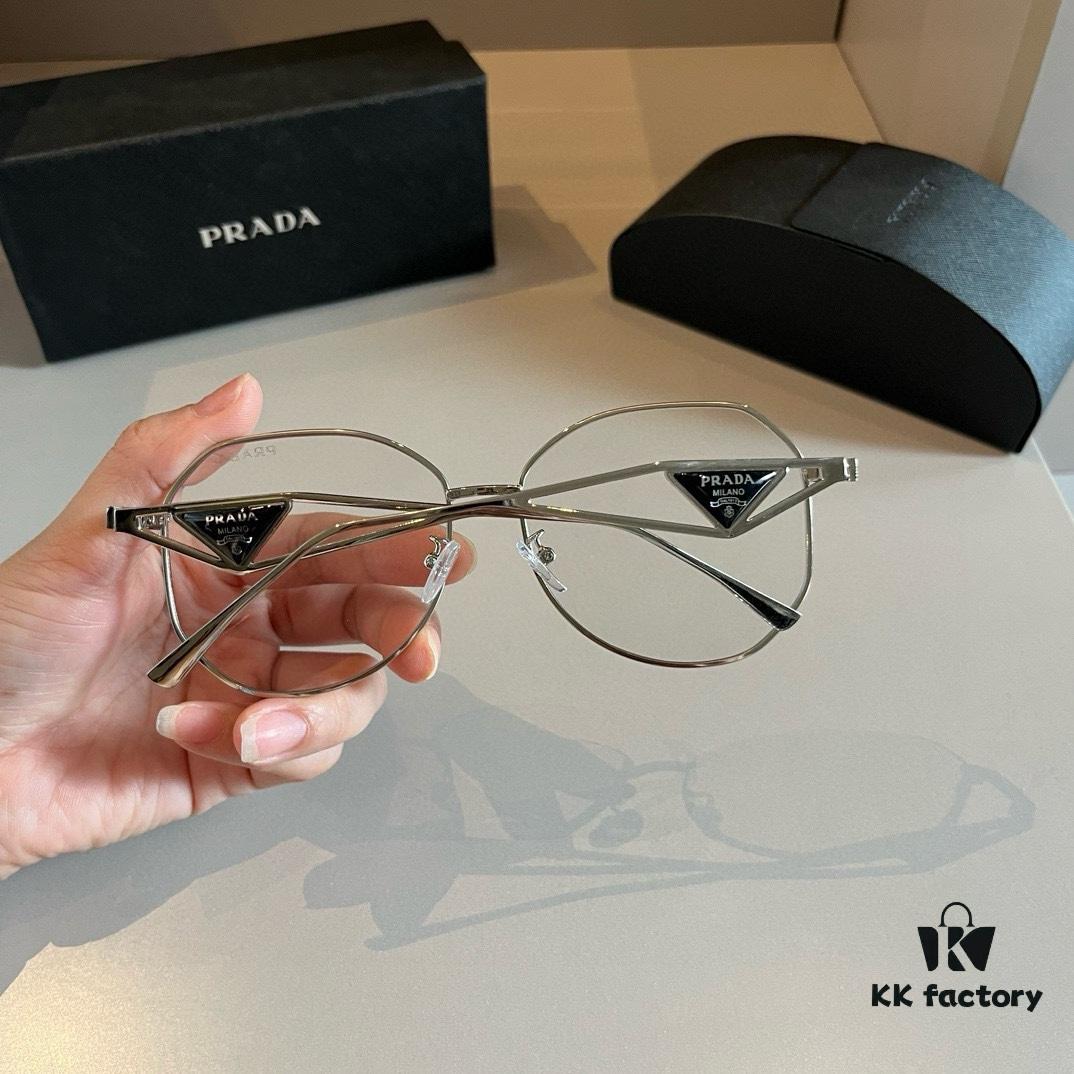 RADA Prada Sunglasses Pilot Double-Bridge Frog Eye Sunglasses with Triangle Logo, Unisex Sun Glasses🕶️