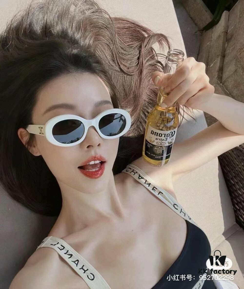 Celine Sunglasses, Amazing Frame Design, Perfect for Round and Square Faces, Slimming Look, Flattering All Face Shapes