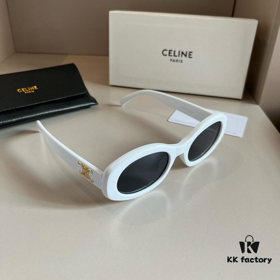 Celine Sunglasses, Amazing Frame Design, Perfect for Round and Square Faces, Slimming Look, Flattering All Face Shapes