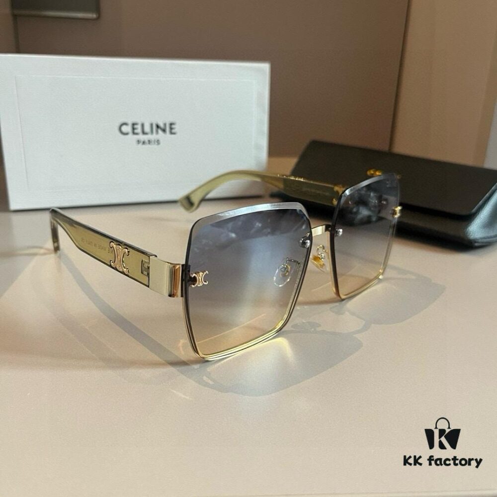 CELINE Women's Sunglasses, Highly Textured, HD Lenses, Stylish and Versatile
