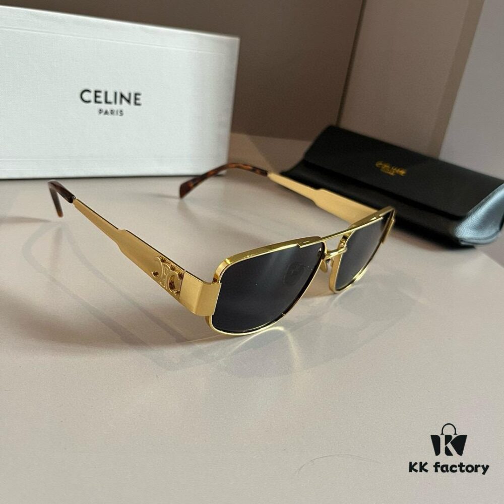 Celine Retro Round Frame Sunglasses, a Classic Arc de Triomphe Design Always in High Demand