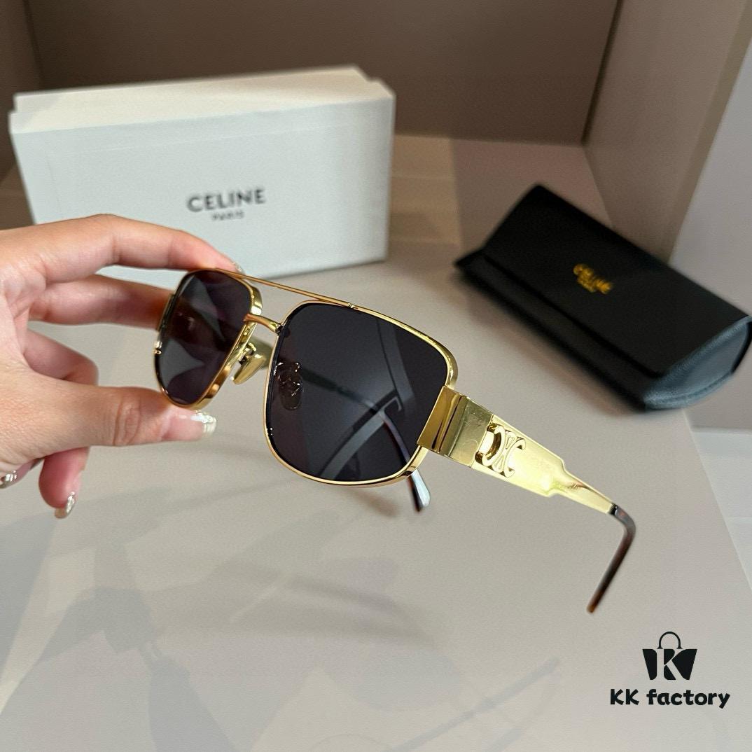 Celine Retro Round Frame Sunglasses, a Classic Arc de Triomphe Design Always in High Demand