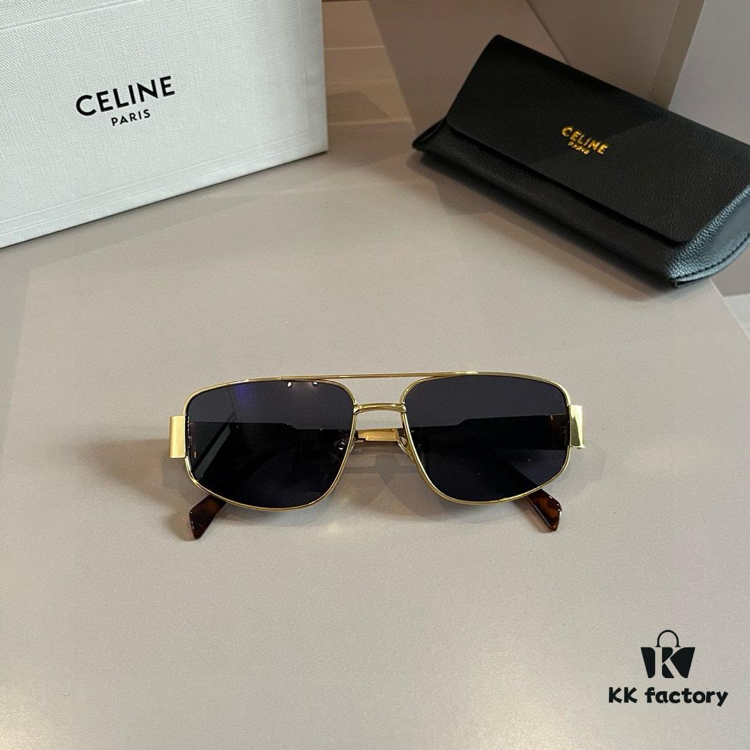 Celine Retro Round Frame Sunglasses, a Classic Arc de Triomphe Design Always in High Demand