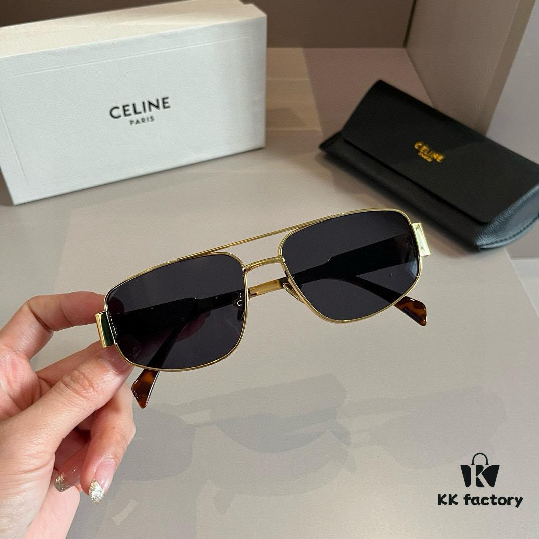 Celine Retro Round Frame Sunglasses, a Classic Arc de Triomphe Design Always in High Demand