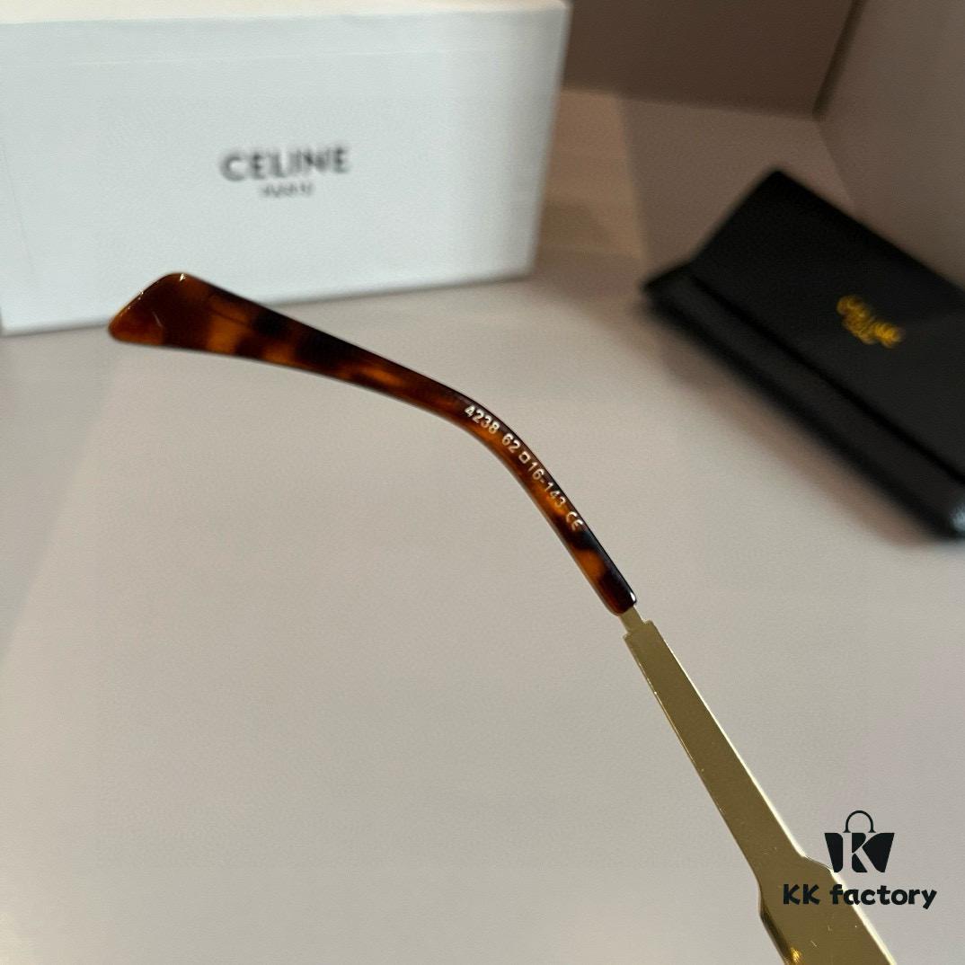 Celine Retro Round Frame Sunglasses, a Classic Arc de Triomphe Design Always in High Demand