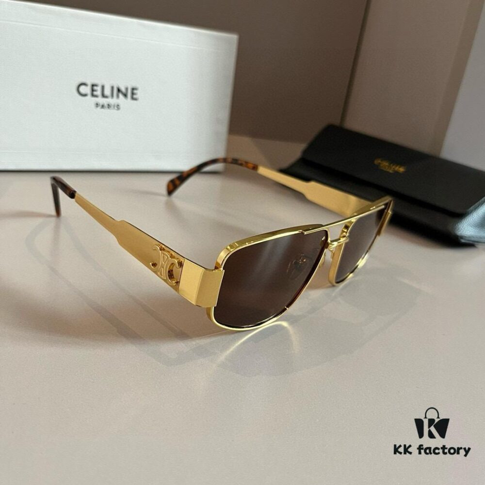 Celine Retro Small Round Sunglasses, Classic Arc de Triomphe Style, Low-Key and Timeless Design