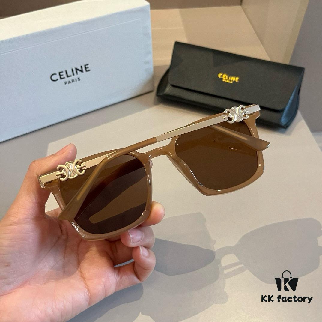 Celine Sunglasses, Amazing Design, Perfect for Square and Round Faces, Slimming Effect, Flattering All Face Shapes