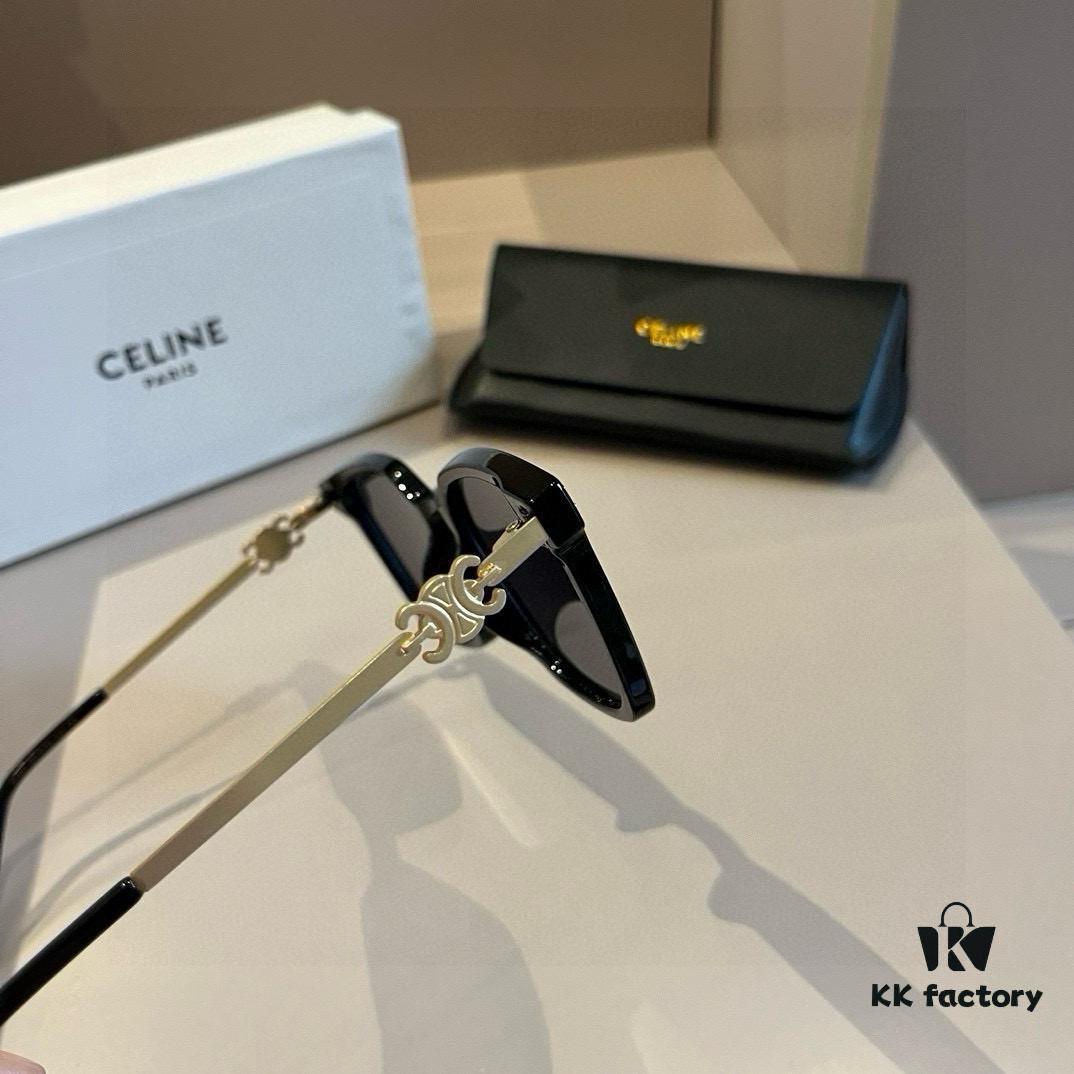 Celine Square Sunglasses, a Game-Changer for Round and Square Faces, Slimming Effect, Flattering on All Face Shapes