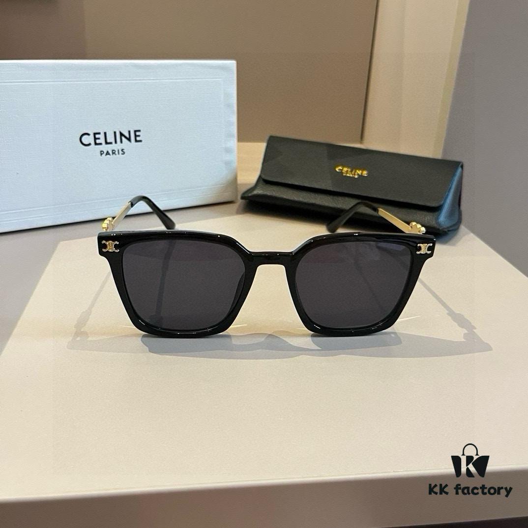Celine Square Sunglasses, a Game-Changer for Round and Square Faces, Slimming Effect, Flattering on All Face Shapes
