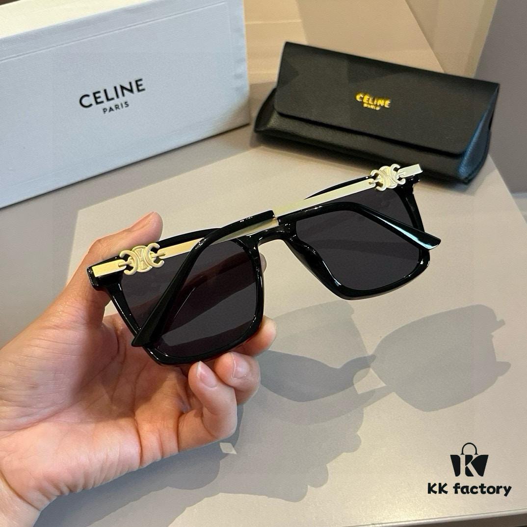 Celine Square Sunglasses, a Game-Changer for Round and Square Faces, Slimming Effect, Flattering on All Face Shapes