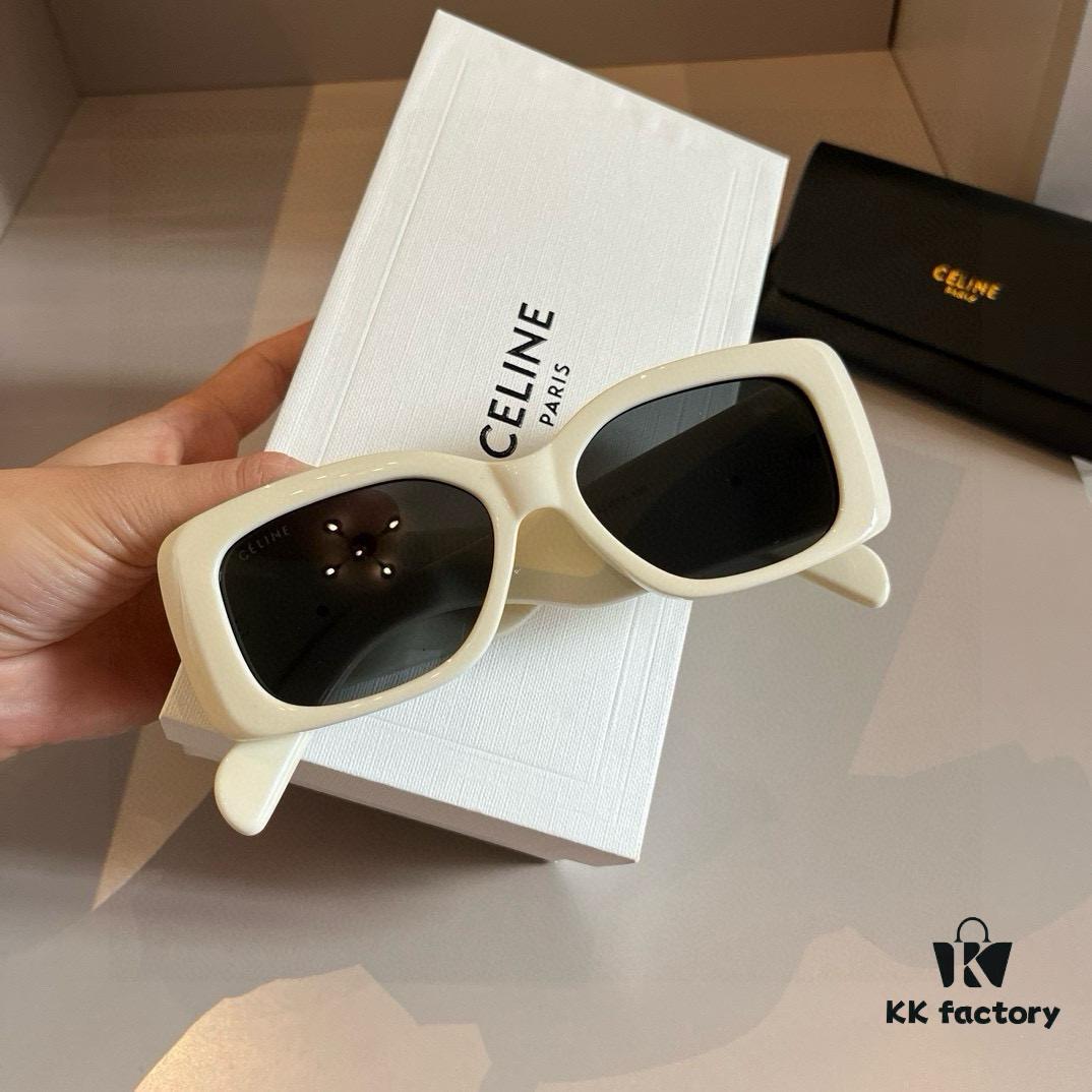 Celine New Women's Sunglasses with Oversized Temples, Elegant and Sophisticated Ladylike Style