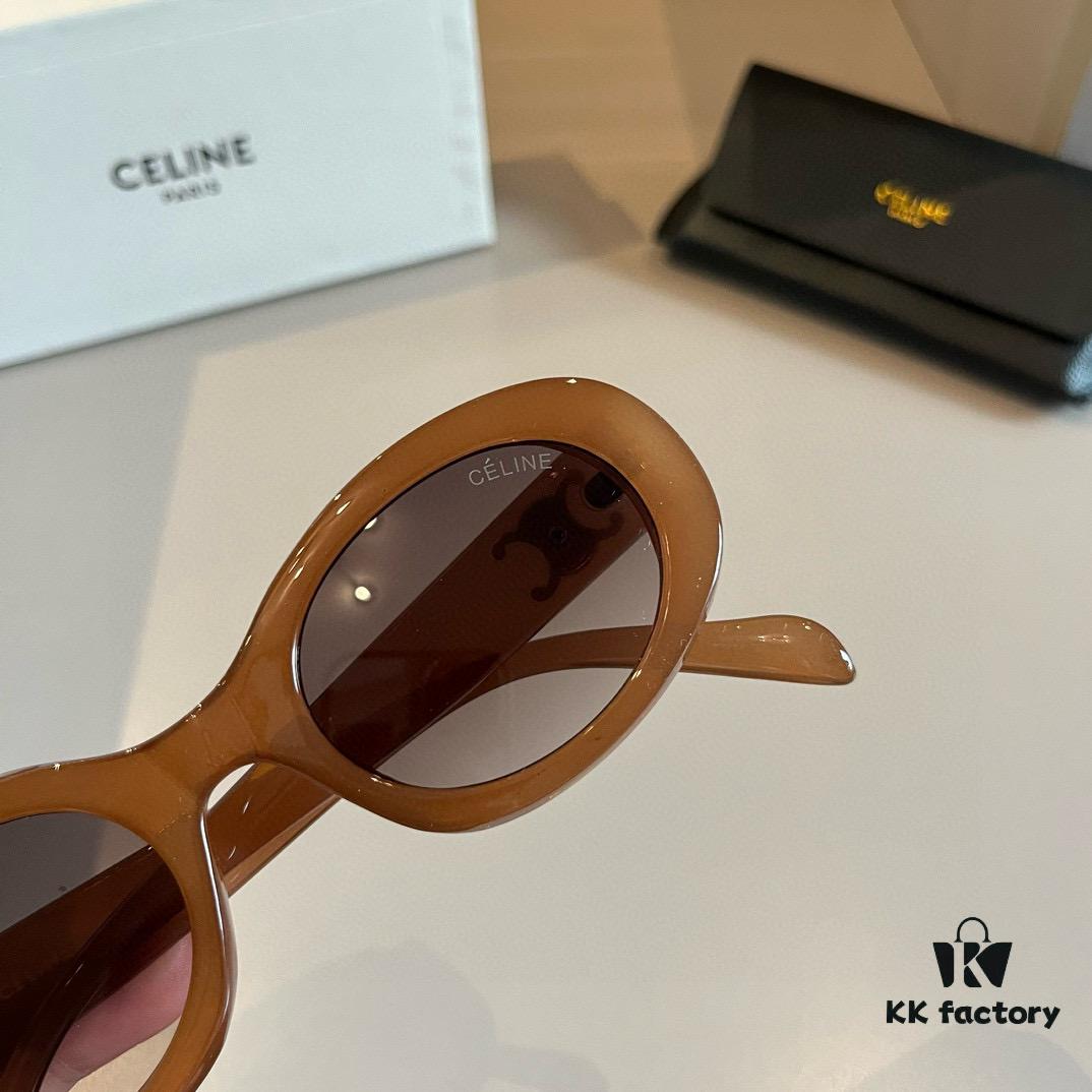Celine Square Sunglasses, a Game-Changer for Round and Square Faces, Slimming Effect, Flattering All Face Shapes