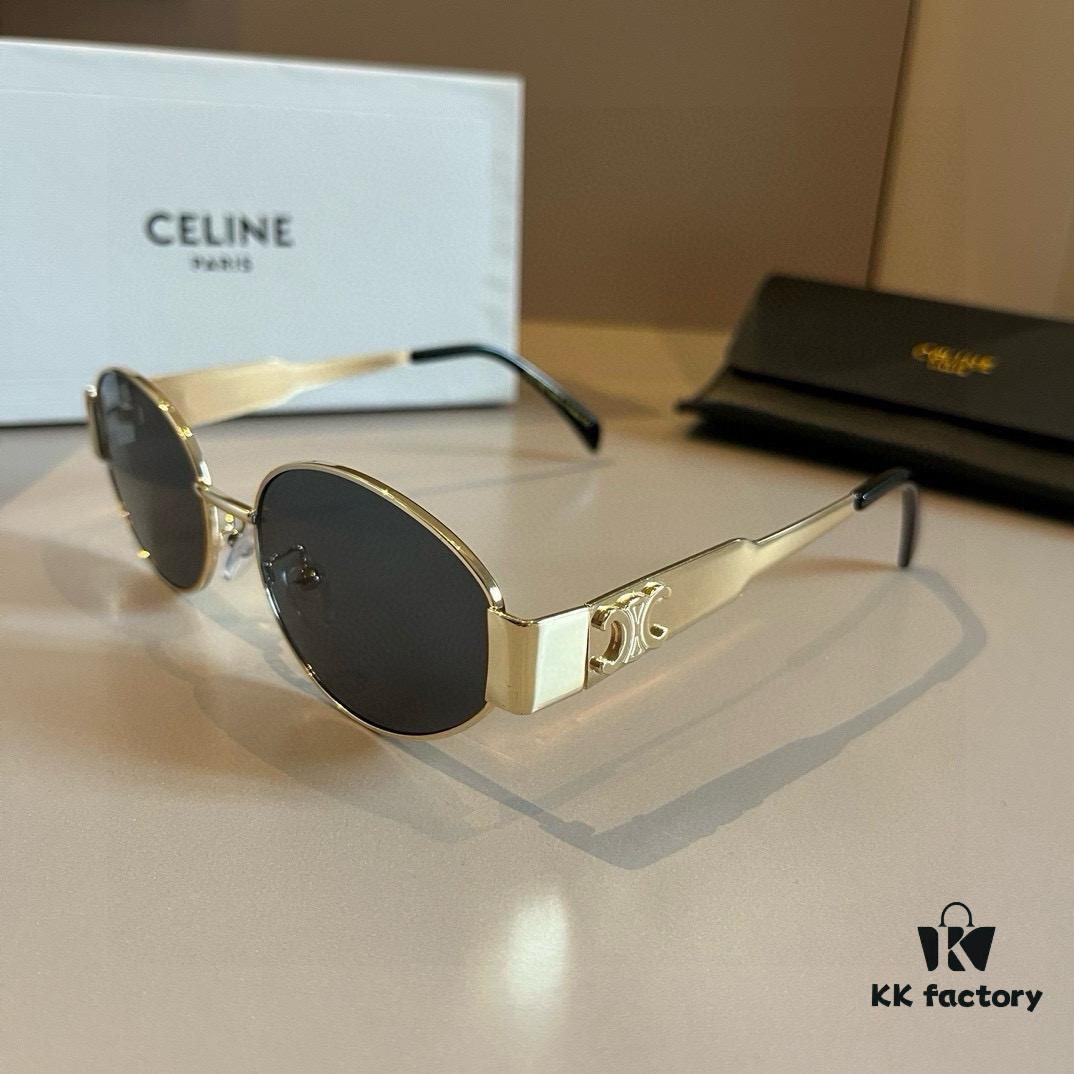 Lisa's Same Celine Retro Round-Framed Sunglasses, the 'Egg Superman' Style from Celine, Also Known as the Arc de Triomphe Model, Has Been Highly Popular and Hard to Get