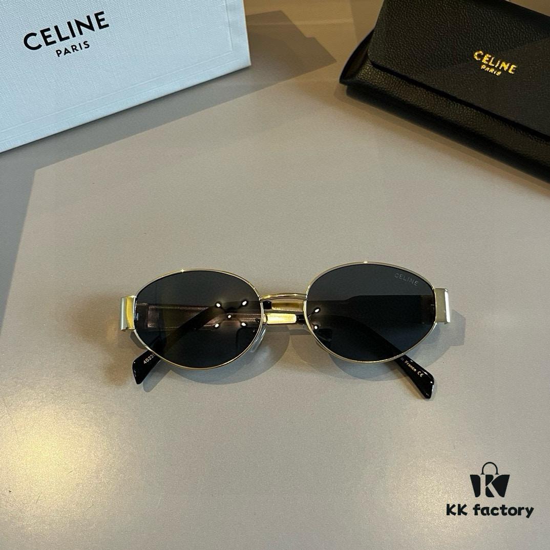 Lisa's Same Celine Retro Round-Framed Sunglasses, the 'Egg Superman' Style from Celine, Also Known as the Arc de Triomphe Model, Has Been Highly Popular and Hard to Get