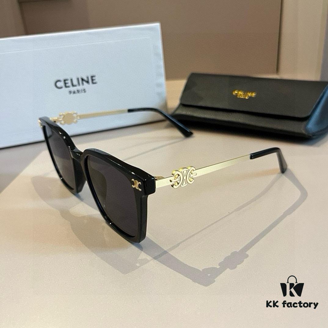 Celine Square Sunglasses, a Game-Changer for All Face Shapes, Especially Flattering for Round and Square Faces, Slimming Effect, Stylish Designer Shades