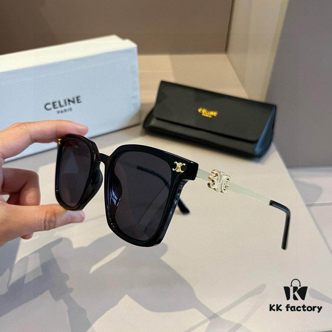 Celine Square Sunglasses, a Game-Changer for All Face Shapes, Especially Flattering for Round and Square Faces, Slimming Effect, Stylish Designer Shades