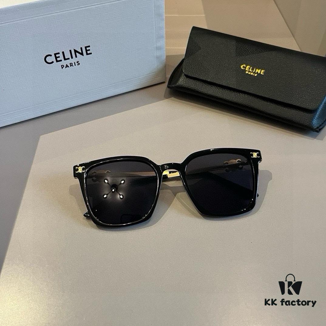 Celine Square Sunglasses, a Game-Changer for All Face Shapes, Especially Flattering for Round and Square Faces, Slimming Effect, Stylish Designer Shades