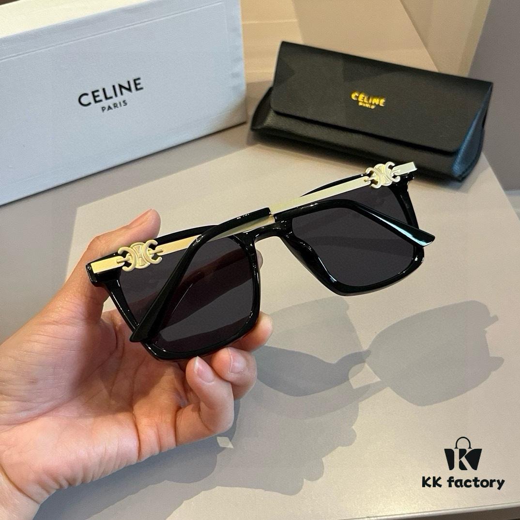 Celine Square Sunglasses, a Game-Changer for All Face Shapes, Especially Flattering for Round and Square Faces, Slimming Effect, Stylish Designer Shades