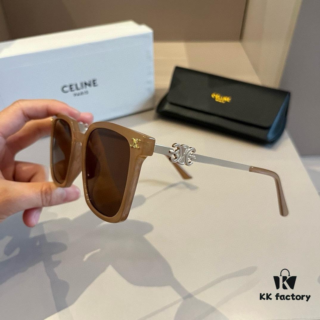 Celine Square Sunglasses, a Game-Changer for Round and Square Faces, Flattering Face-Contouring Design