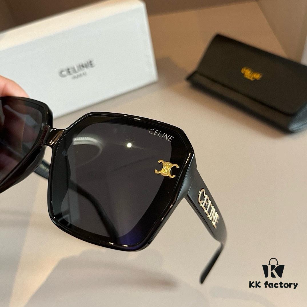 CELINE Women's Sunglasses, Highly Textured, HD Lenses, Stylish and Versatile
