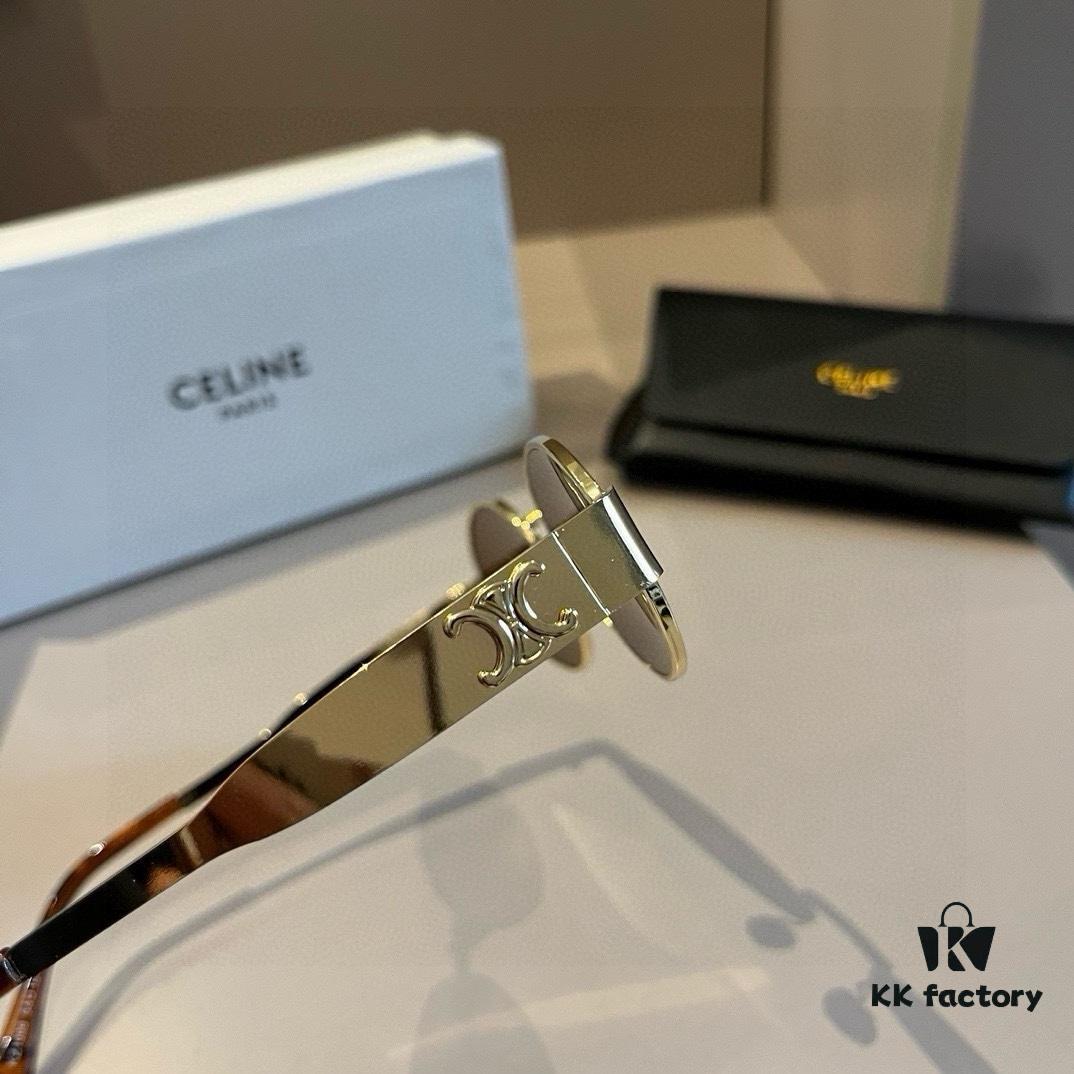 Lisa's Same Celine Retro Round-Framed Sunglasses, Known as the 'Egg Superman' Style, Also Called the Arc de Triomphe Model, Always Popular and Hard to Get