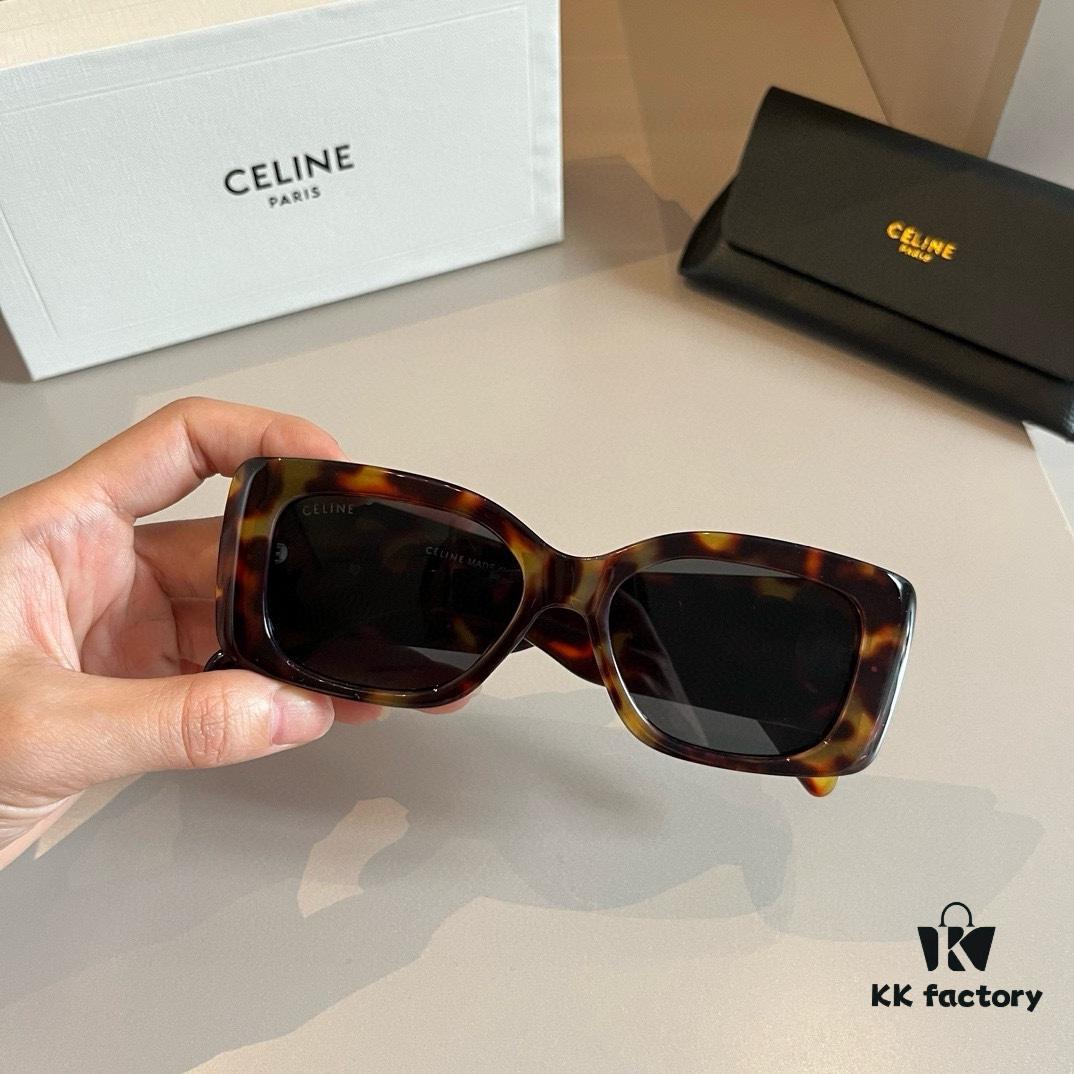 Celine New Women's Sunglasses, Large Temple Design, Luxury Aristocratic Style Sunglasses