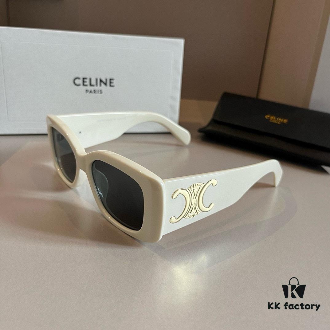 Celine New Women's Sunglasses with Oversized Temples, Elegant and Sophisticated Ladylike Style