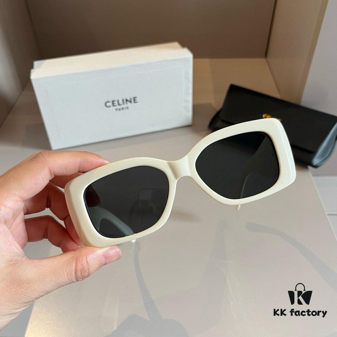 Celine New Women's Sunglasses with Oversized Temples, Elegant and Sophisticated Ladylike Style