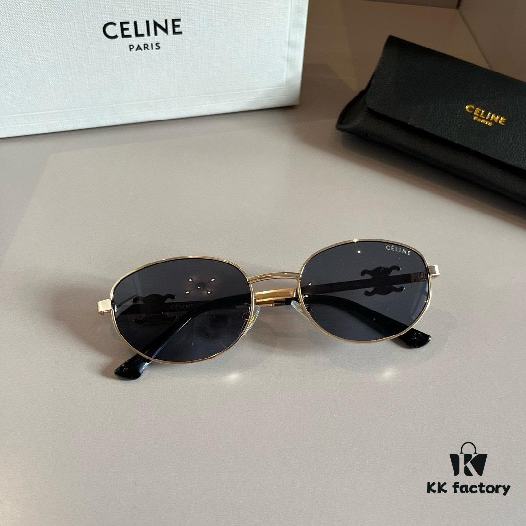 Lisa's Same Celine Retro Round-Frame Sunglasses, Known as the 'Egg Man' Style, Always Popular and Hard to Get